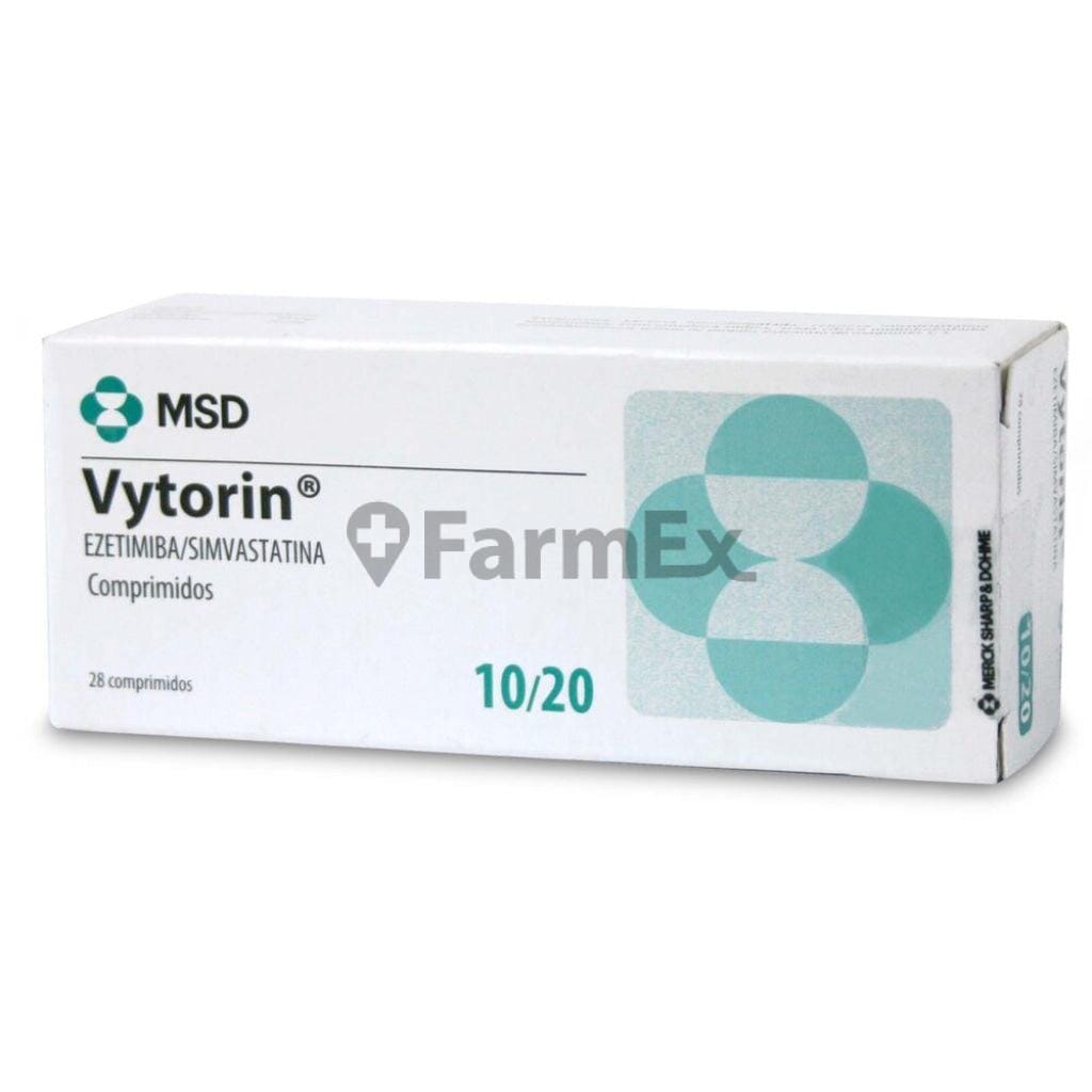 Vytorin 10 / 20 mg x 28 comprimidos Farmex-Pluxee-Persistente
